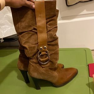 Jessica Simpson size 8 suede Cognac boots. Gently worn